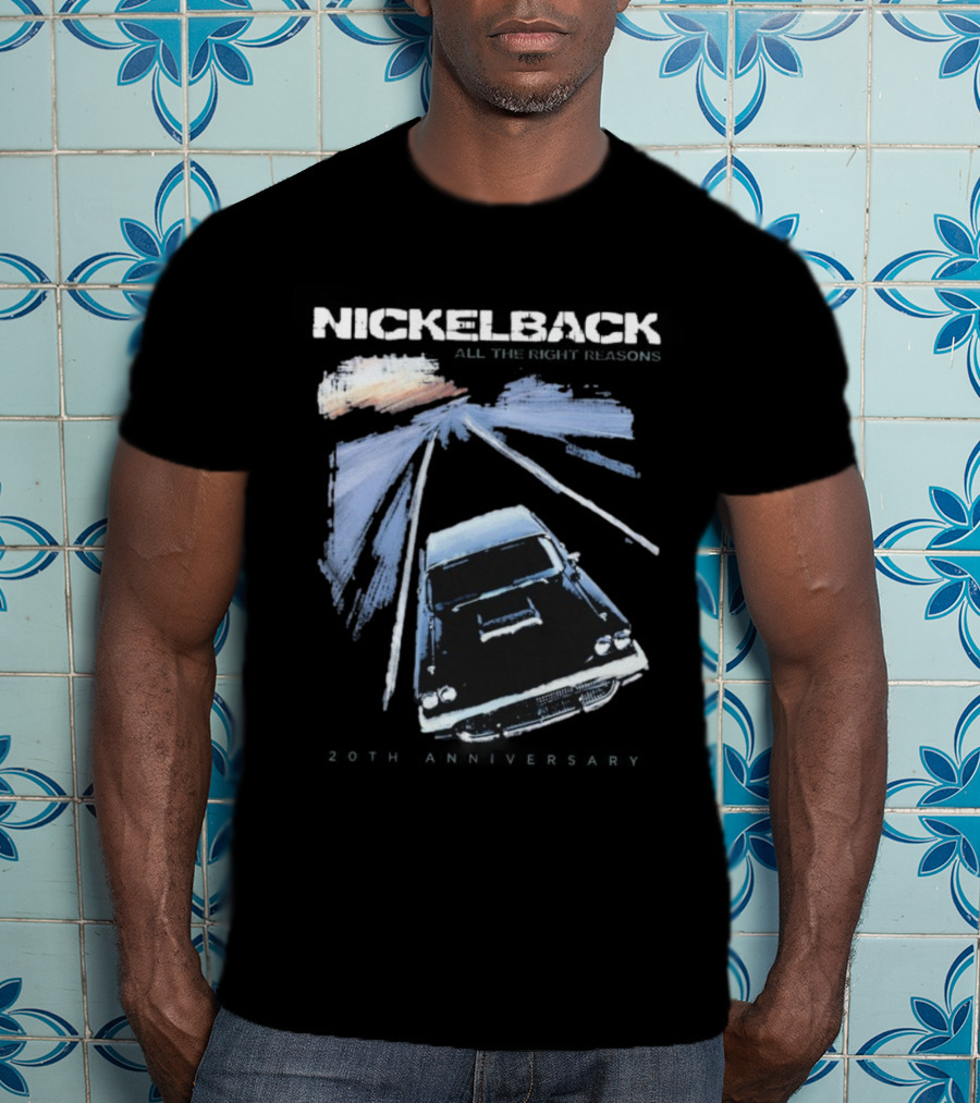 Nickelback All The Right Reasons 20th Anniversary Vintage Car Cover T-Shirt