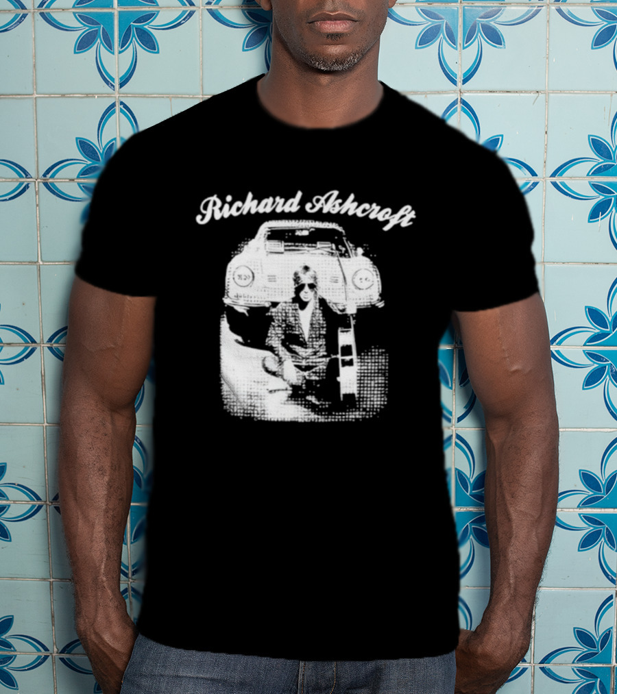 Richard Ashcroft Vintage Style Retro Car Iconic Look T-Shirt