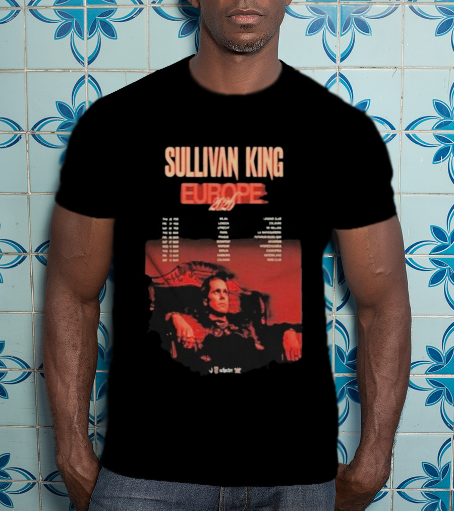 Sullivan King Europe 2026 Tour Dates And Locations T-Shirt