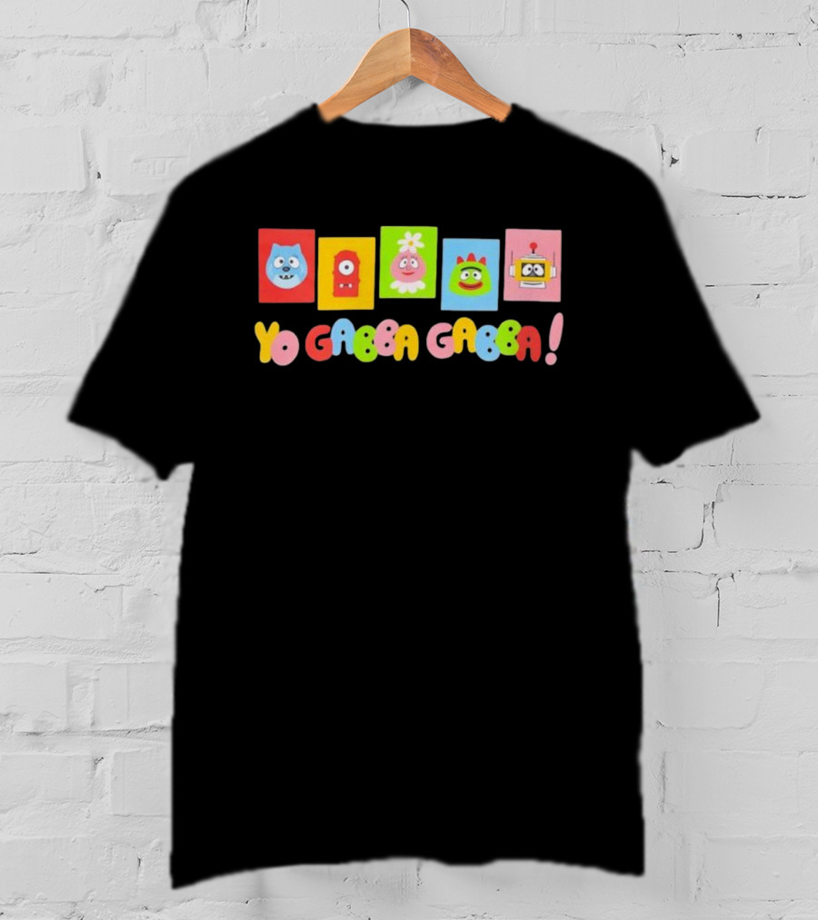 Yo Gabba Gabba Characters Colorful Blocks T-Shirt