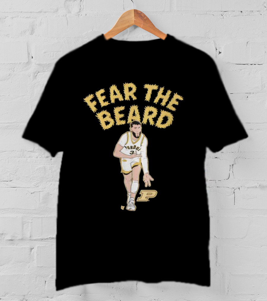 Purdue Basketball Fear The Beard Braden Smith Number 3 T-Shirt