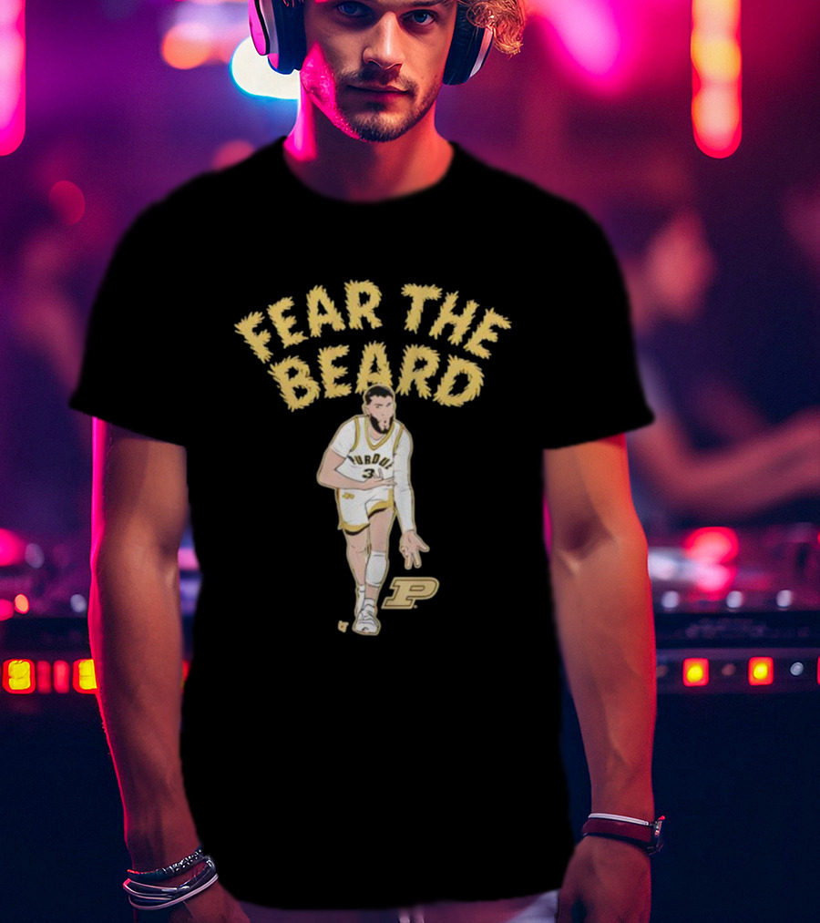 Purdue Basketball Fear The Beard Braden Smith Number 3 T-Shirt