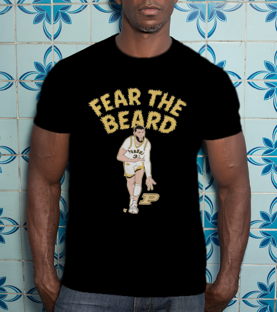 Purdue Basketball Fear The Beard Braden Smith Number 3 T-Shirt