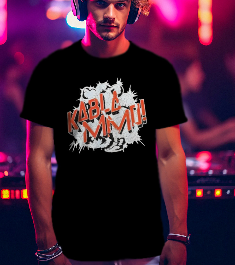 Kablammo Explosive Graphic Text Burst T-Shirt
