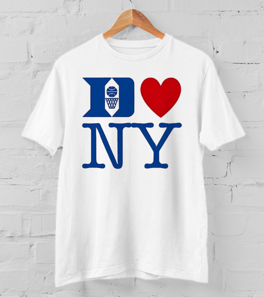 Duke Heart NY Basketball Symbol T-Shirt