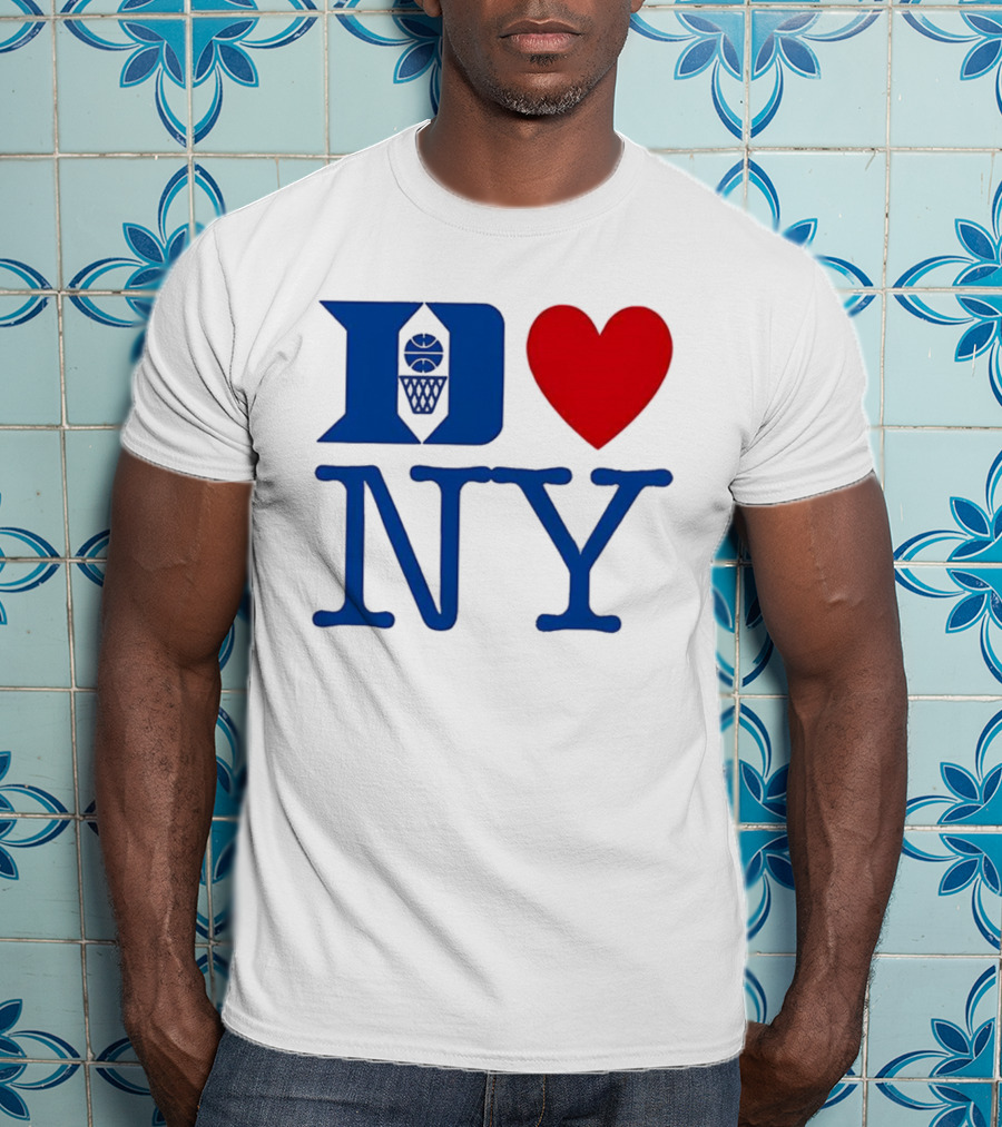 Duke Heart NY Basketball Symbol T-Shirt