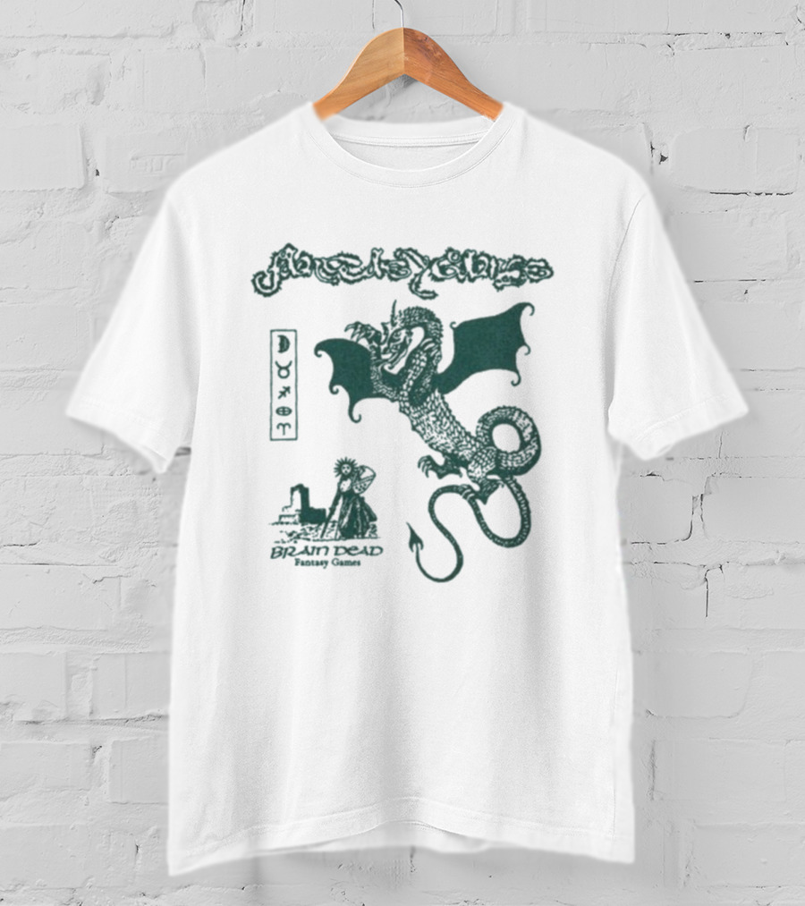 Fantasy Games Brain Dead Wyrm Dragon Collaboration T-Shirt