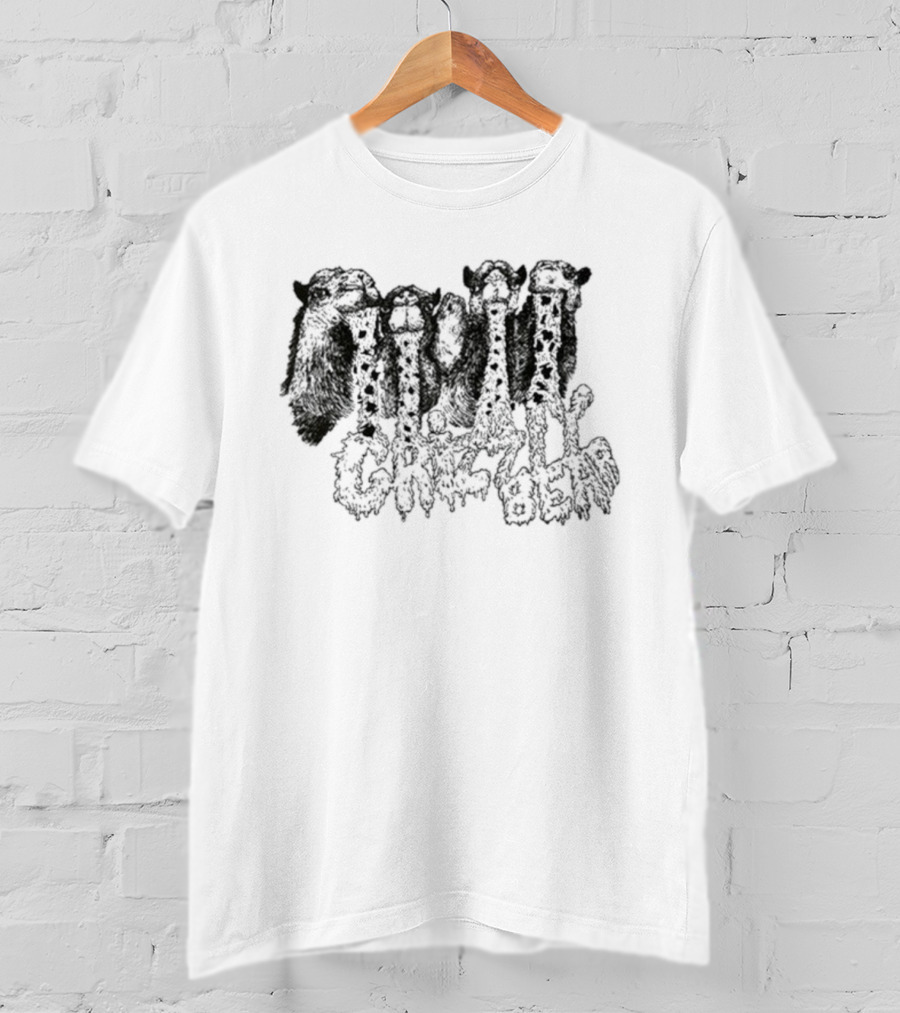 Grizzly Bear Camels Fun Animal Illustration T-Shirt