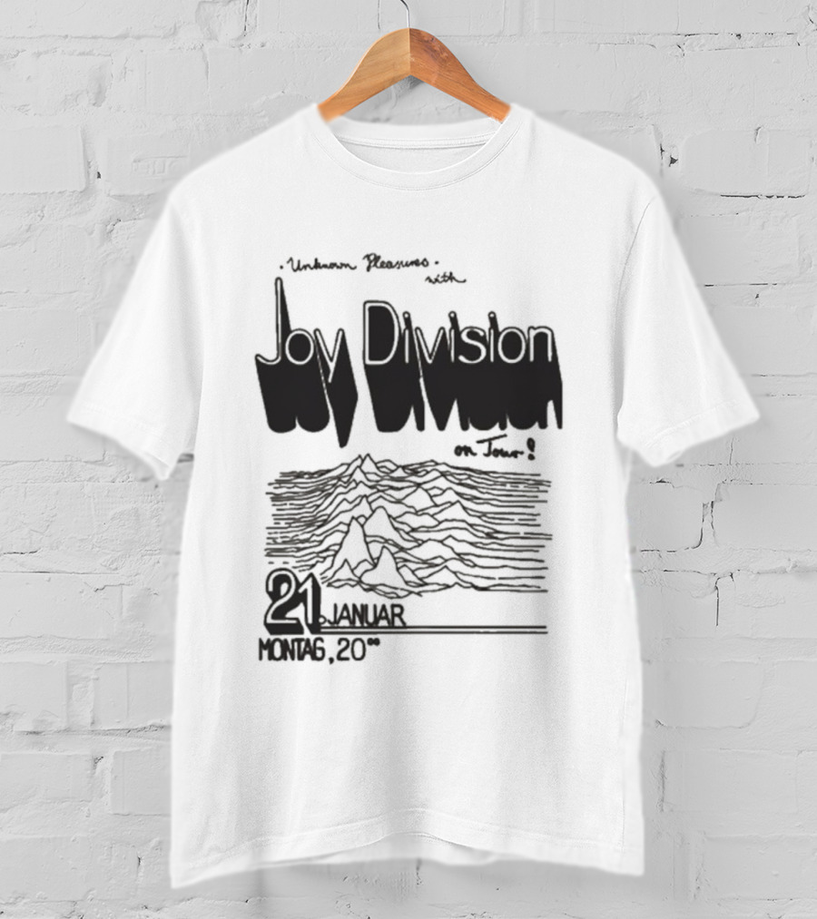Joy Division Unknown Pleasures Tour 2025 21 Januar Montag 20 T-Shirt