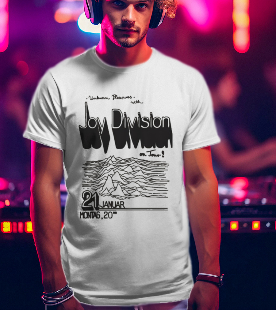 Joy Division Unknown Pleasures Tour 2025 21 Januar Montag 20 T-Shirt