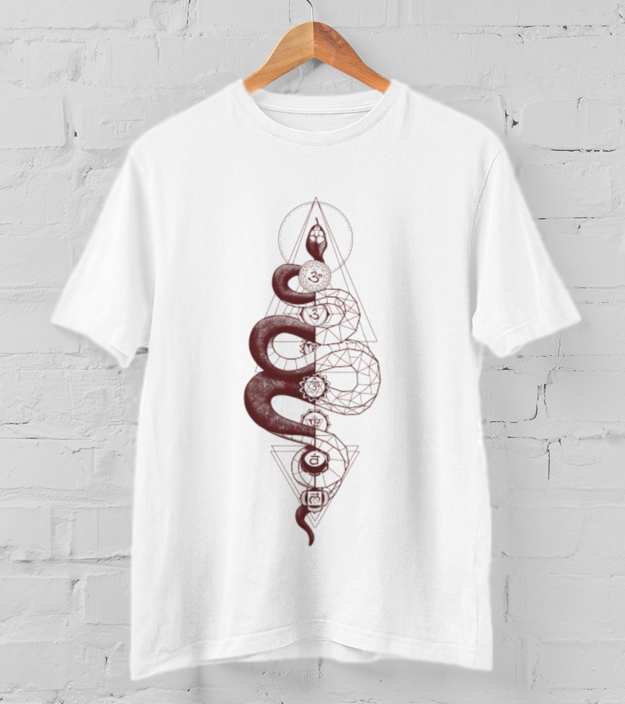 Kundalini The Brahmman Serpent Geometry Symbol T-Shirt