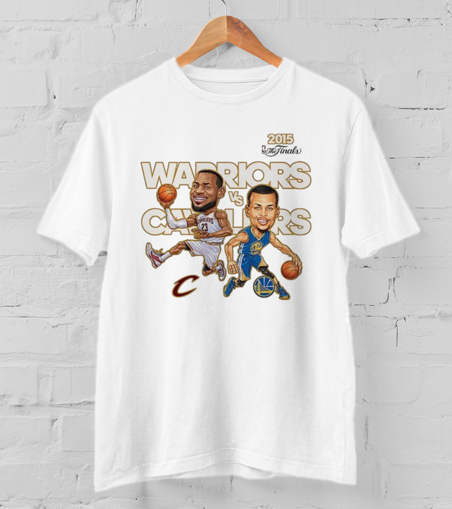 2015 Warriors Vs Cavaliers Stephen Curry LeBron James NBA Finals T-Shirt