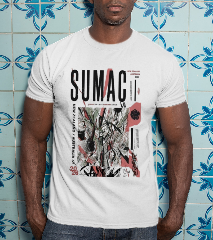 SUMAC New Zealand Australia Tour 2026 Band Concert Tour Dates T-Shirt