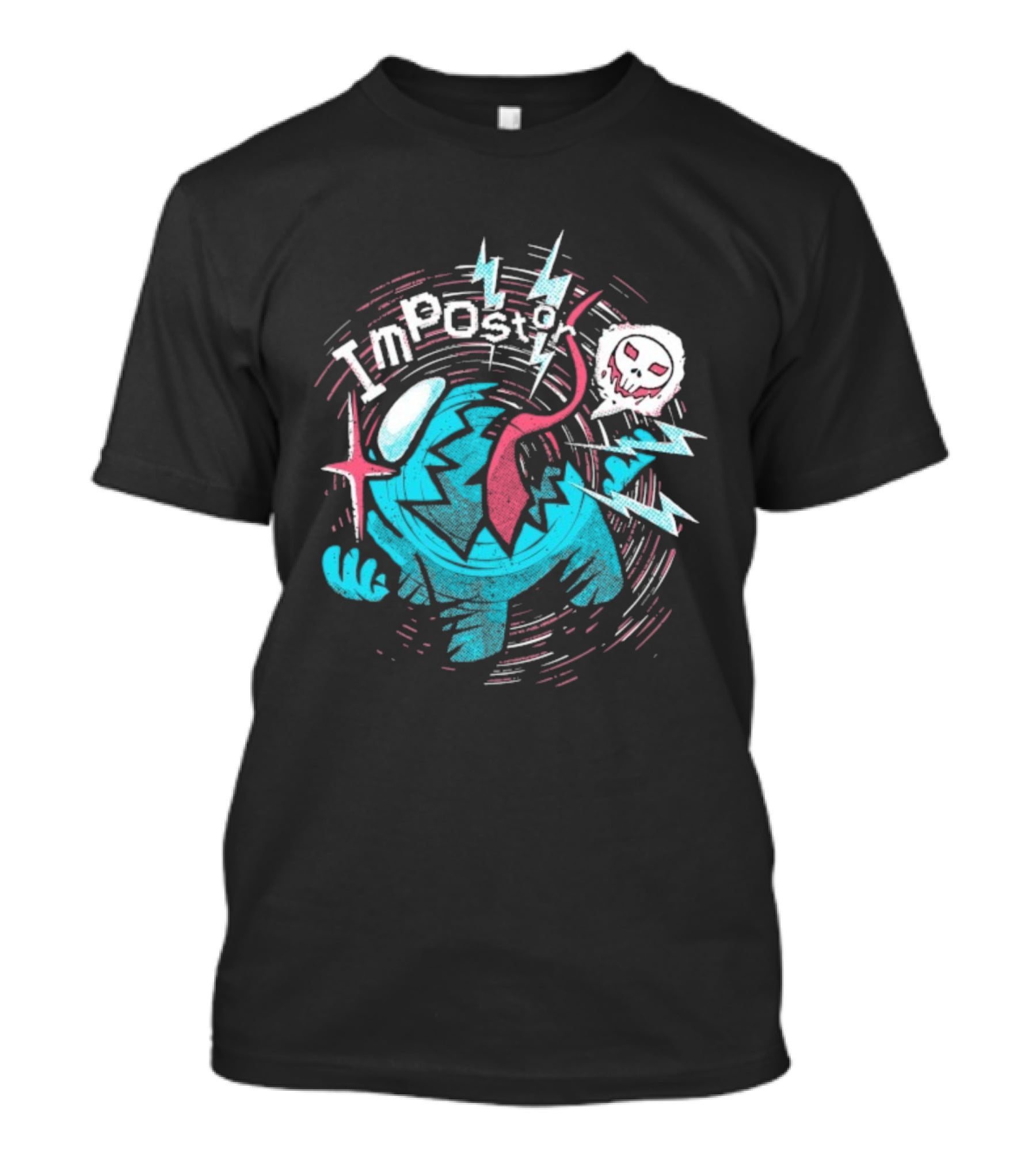Among Us Impostor Skull Beware T-Shirt