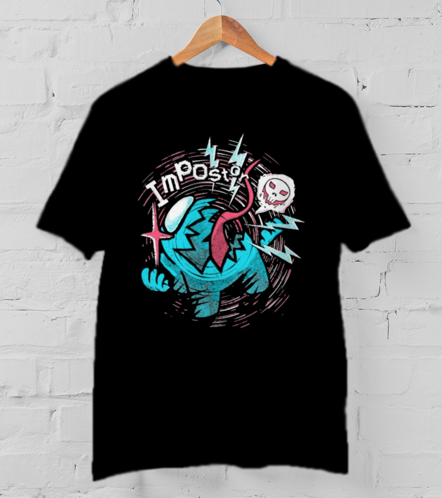 Among Us Impostor Skull Beware T-Shirt