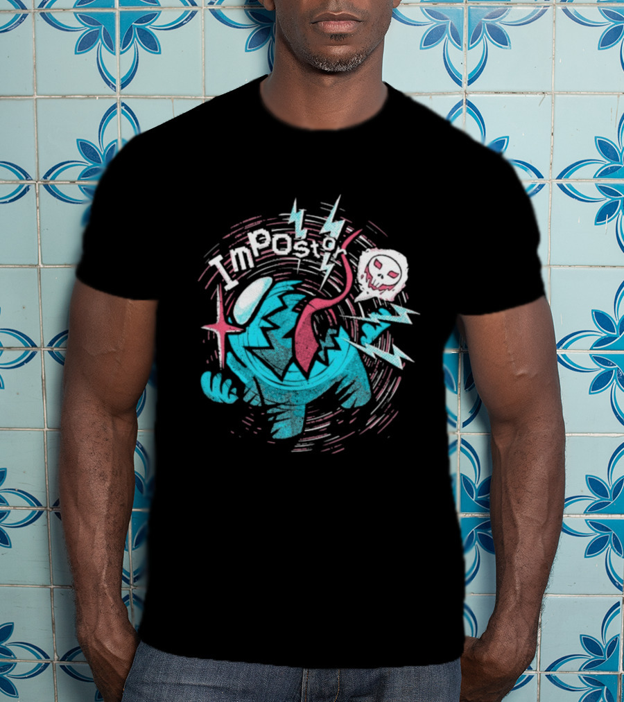 Among Us Impostor Skull Beware T-Shirt