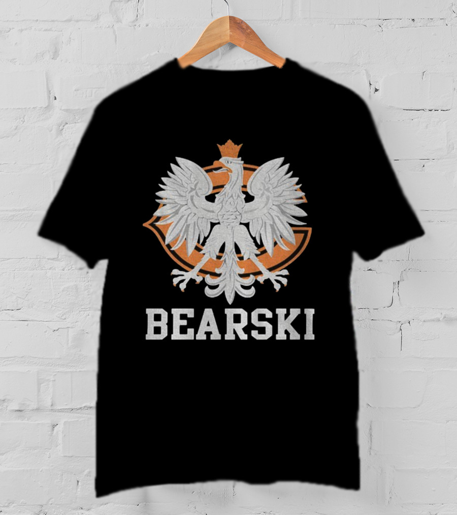 Chicago Bearski Polish Eagle Pride Football Icon T-Shirt