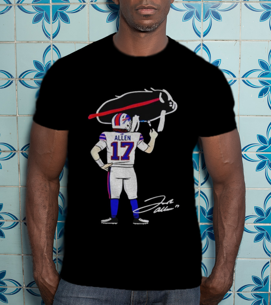 Josh Allen Buffalo Bills NFL Meme Signature 2025 T-Shirt