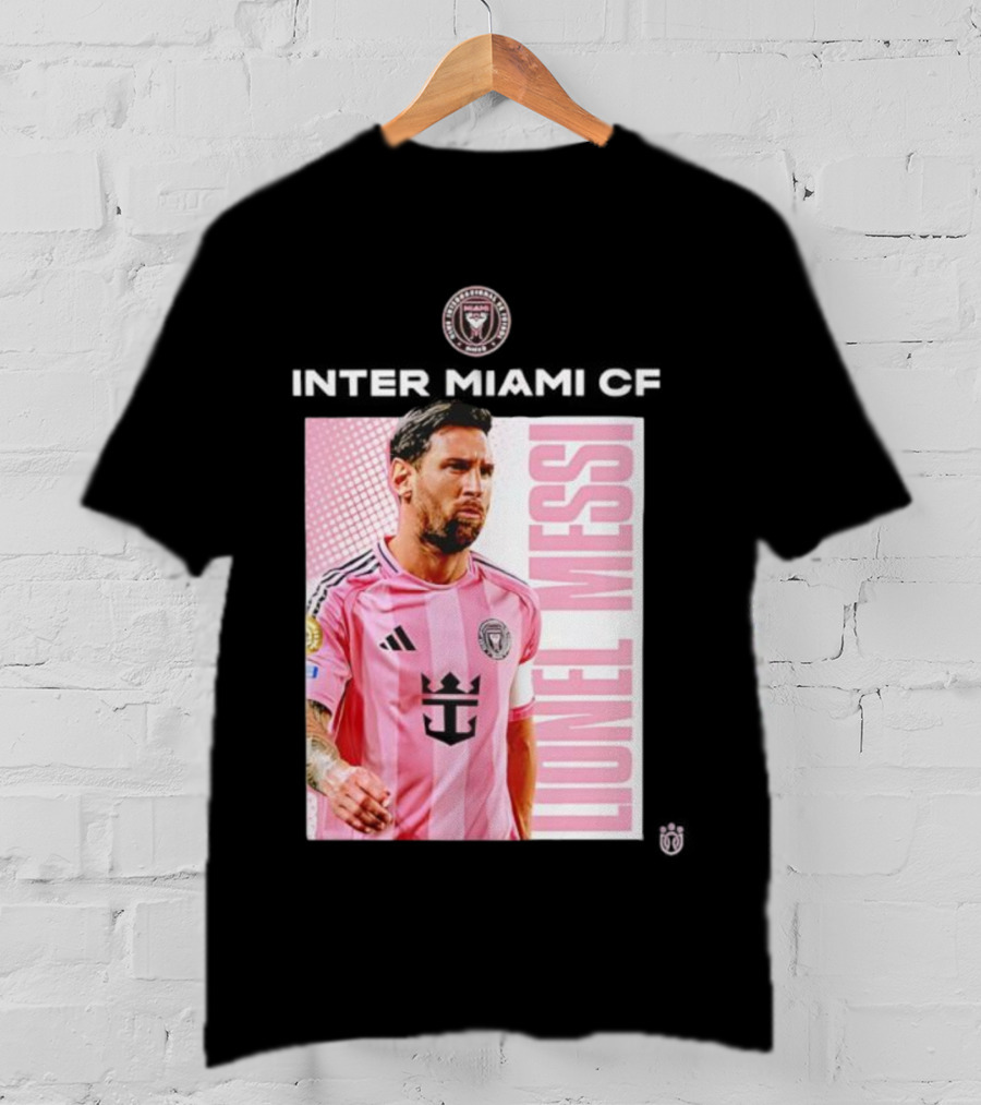 Inter Miami CF Lionel Messi Pink Jersey Program T-Shirt