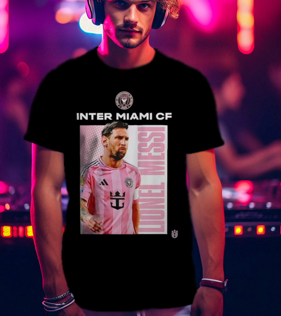Inter Miami CF Lionel Messi Pink Jersey Program T-Shirt