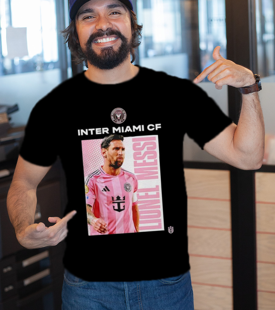 Inter Miami CF Lionel Messi Pink Jersey Program T-Shirt