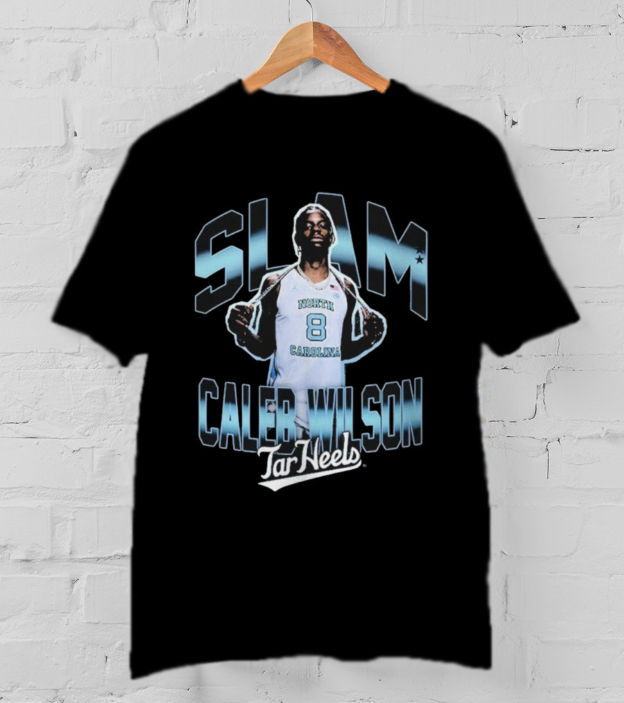 SLAM Caleb Wilson North Carolina Tar Heels 8 Basketball T-Shirt