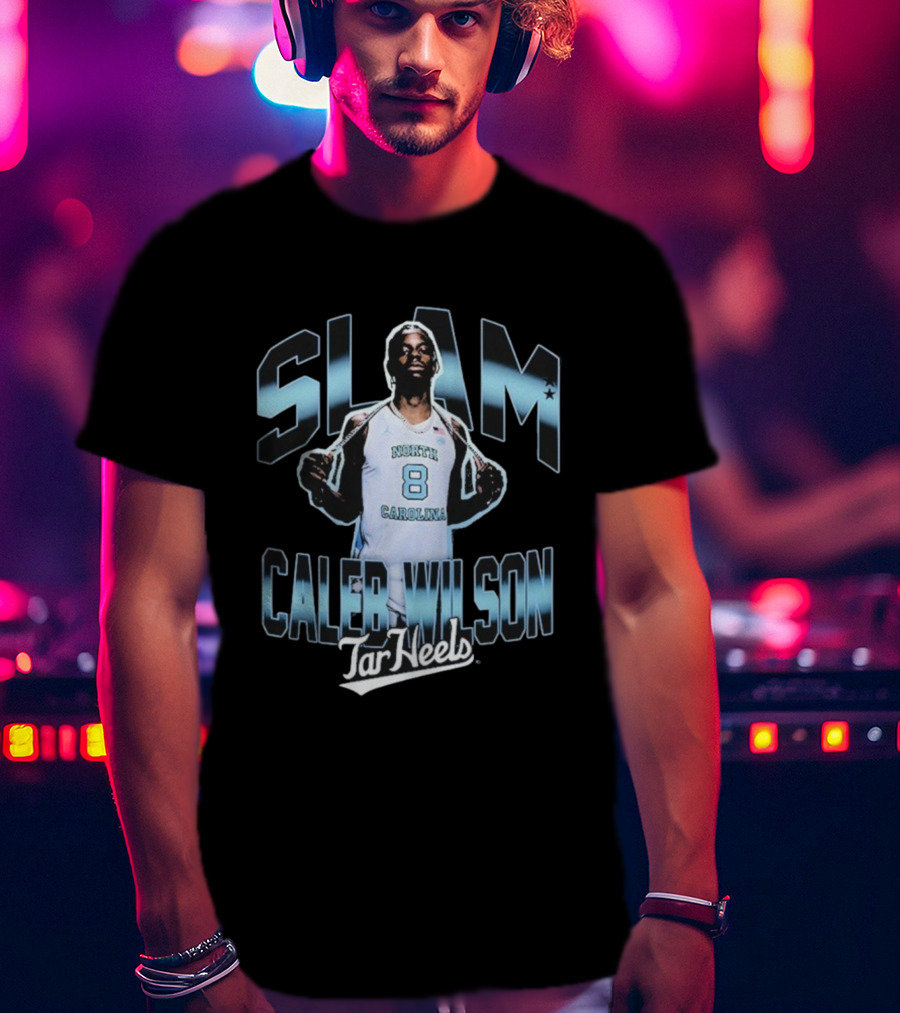 SLAM Caleb Wilson North Carolina Tar Heels 8 Basketball T-Shirt