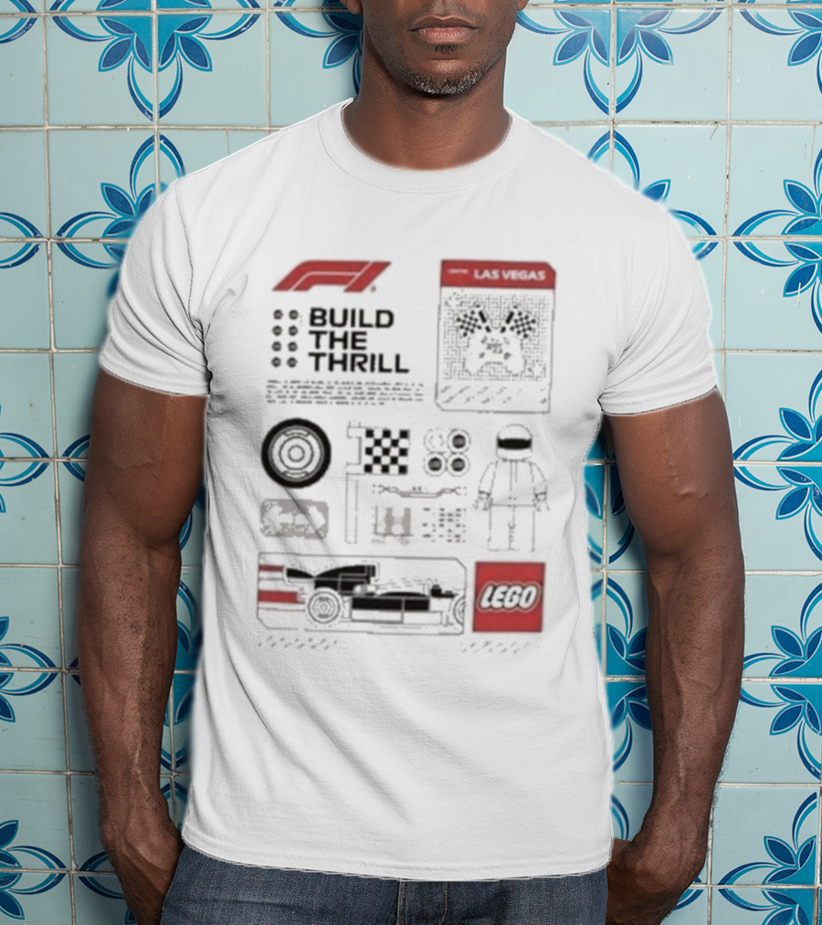 Build The Thrill Las Vegas Lego Formula 1 Grand Prix T-Shirt