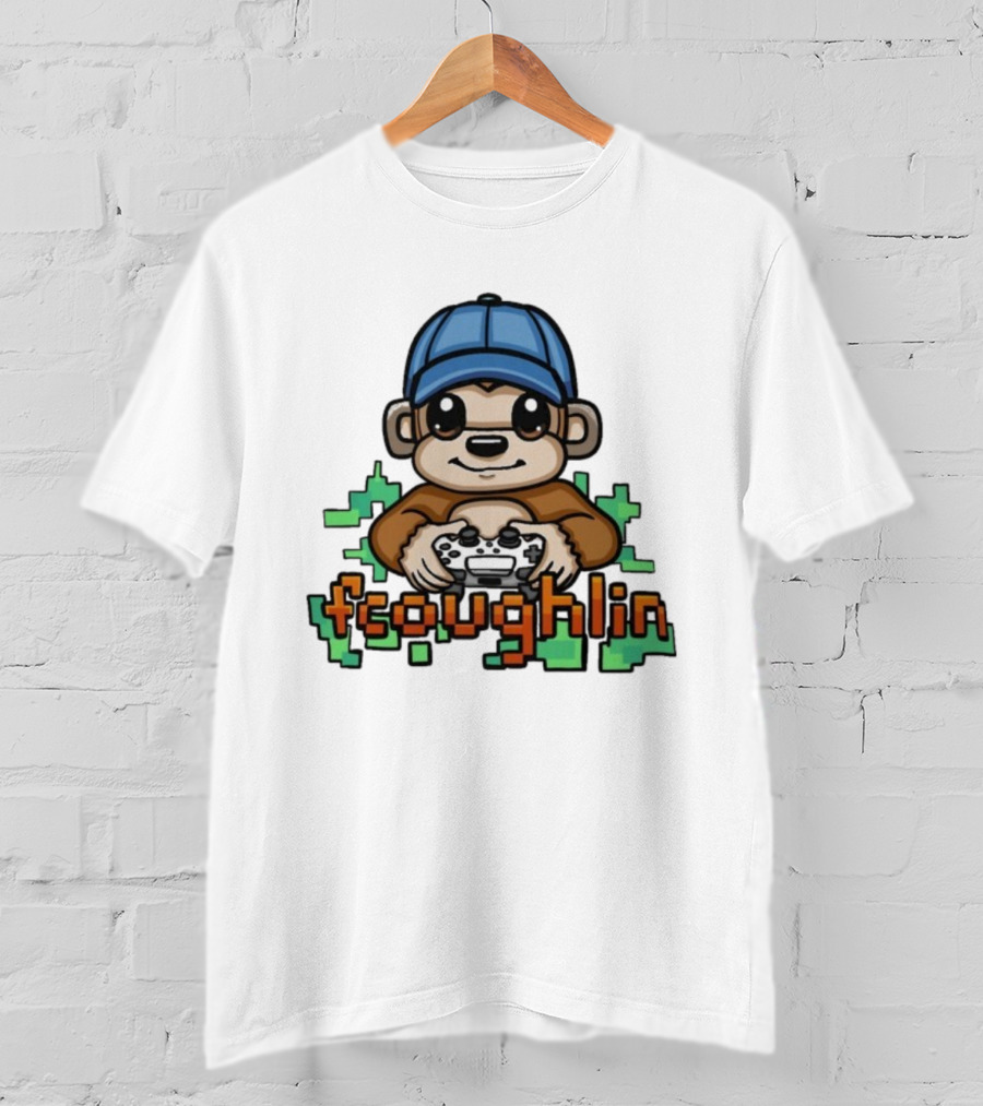 Fsoughlin Monkey Gamer Joystick Cap Gaming T-Shirt