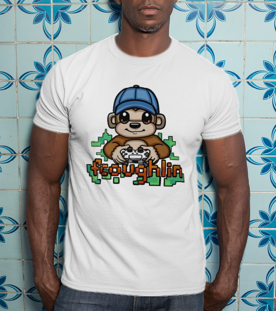 Fsoughlin Monkey Gamer Joystick Cap Gaming T-Shirt