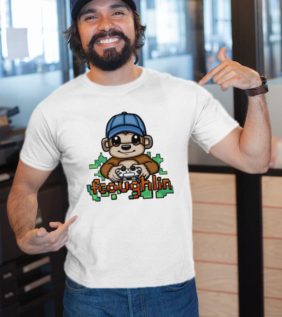 Fsoughlin Monkey Gamer Joystick Cap Gaming T-Shirt