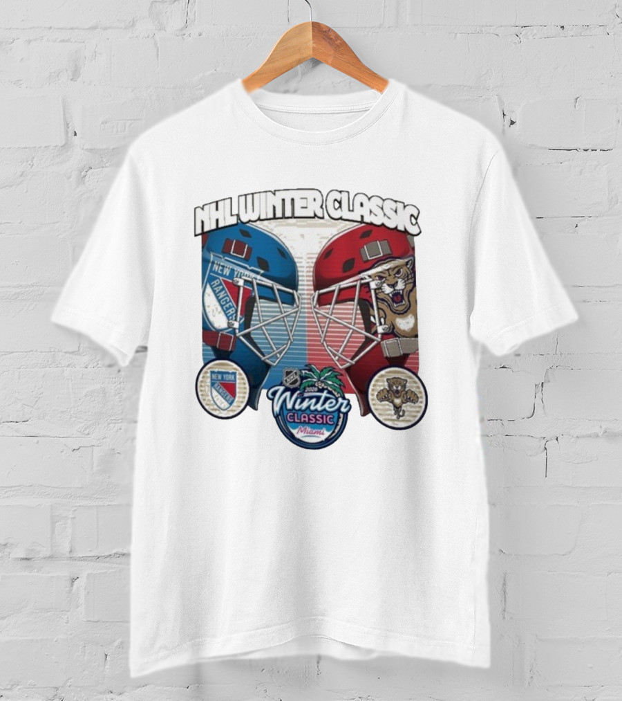 NHL Winter Classic 2026 Miami Florida Panthers New York Rangers Matchup T-Shirt