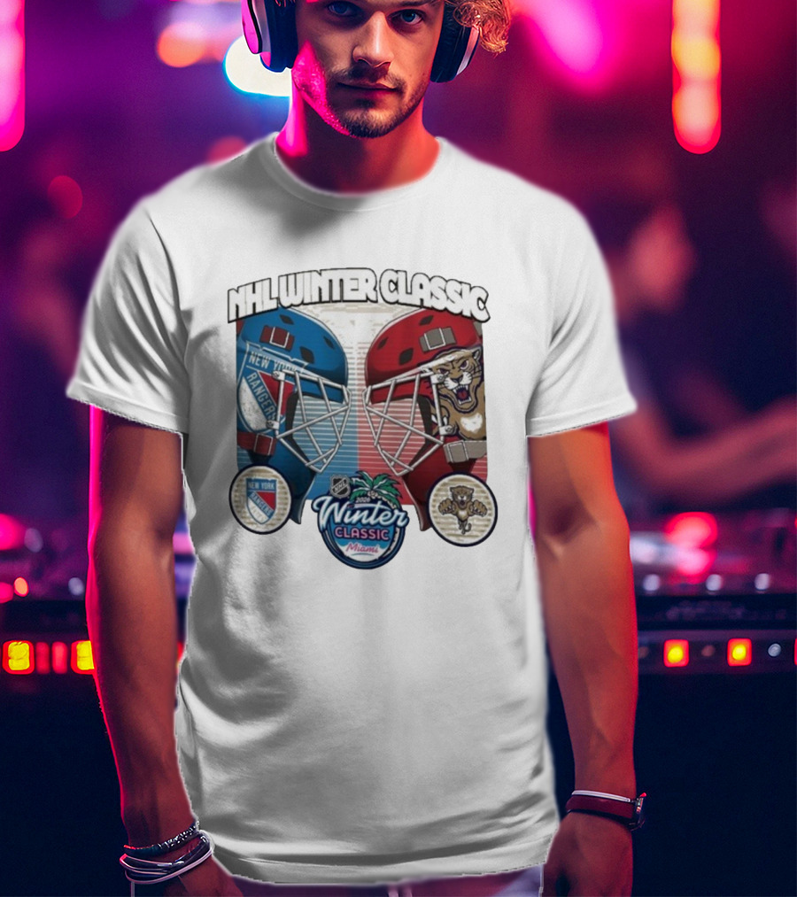 NHL Winter Classic 2026 Miami Florida Panthers New York Rangers Matchup T-Shirt