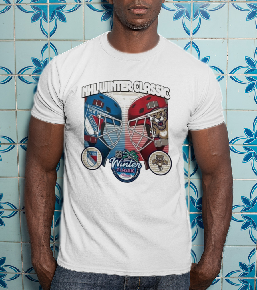 NHL Winter Classic 2026 Miami Florida Panthers New York Rangers Matchup T-Shirt
