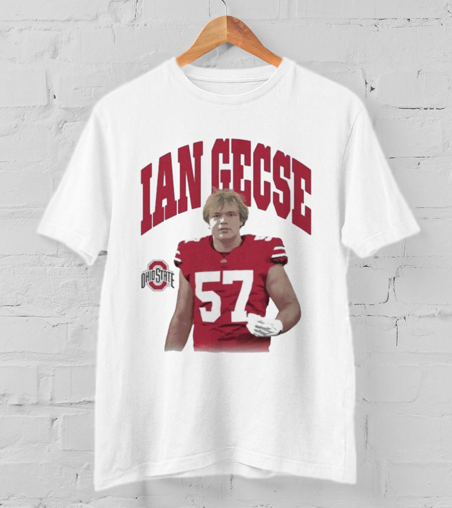 Ian Gecse Ohio State Buckeyes 57 Football Player T-Shirt