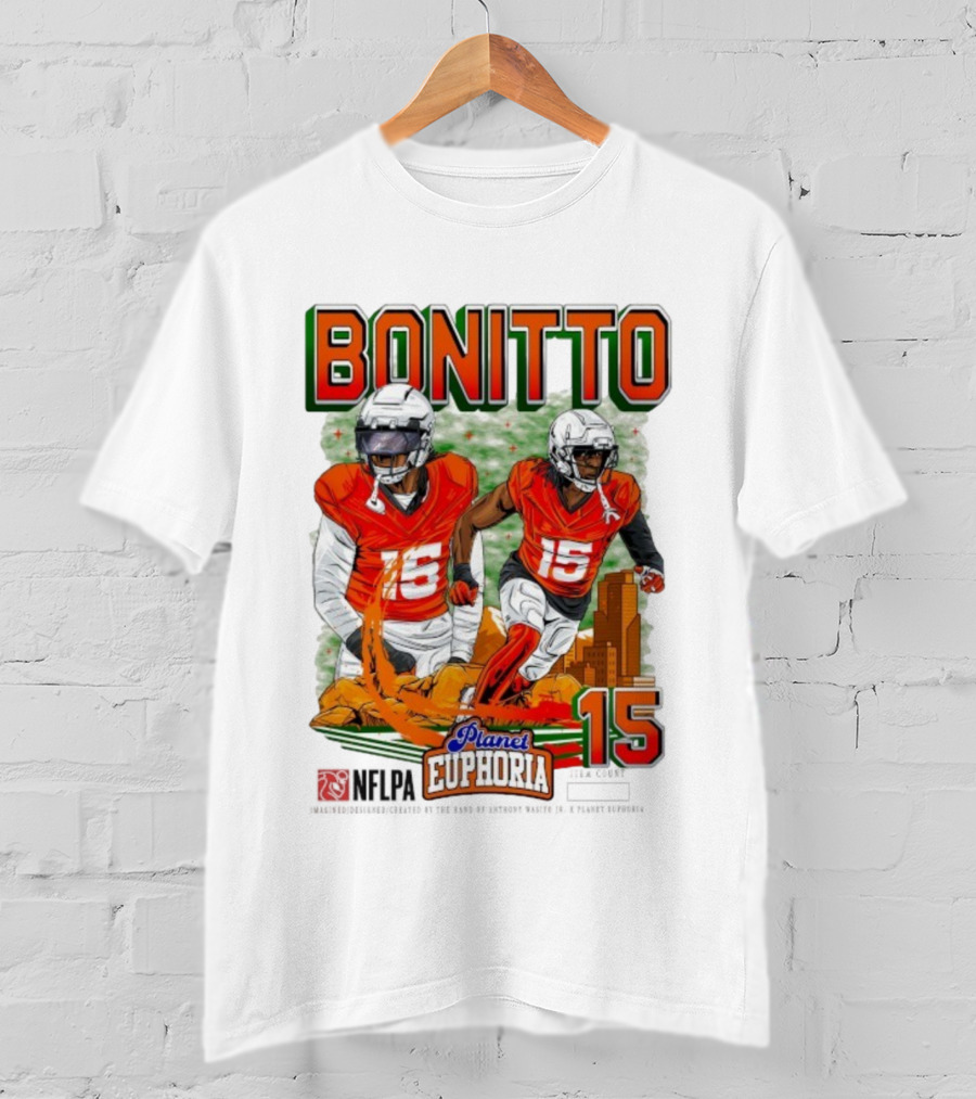 Bonitto Planet Euphoria NFLPA Player Number 15 T-Shirt
