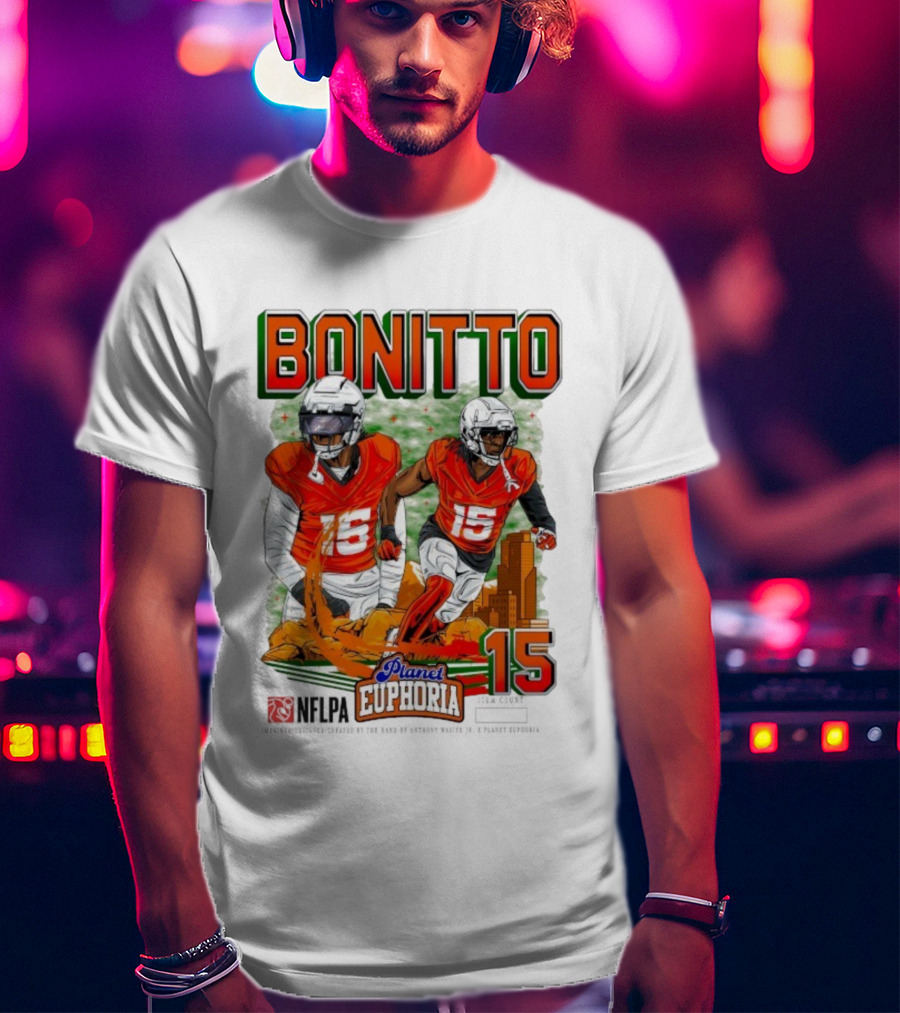 Bonitto Planet Euphoria NFLPA Player Number 15 T-Shirt