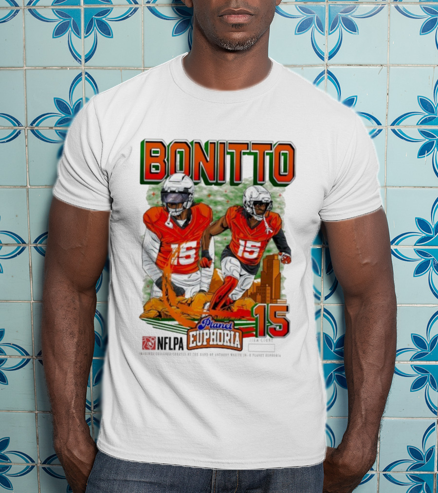 Bonitto Planet Euphoria NFLPA Player Number 15 T-Shirt