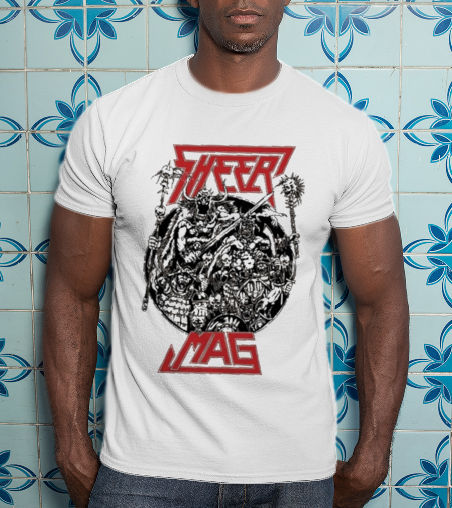 Sheer Mag Mag Album Band Name Red Text Graphic T-Shirt
