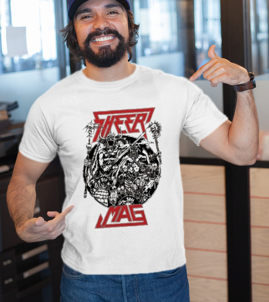 Sheer Mag Mag Album Band Name Red Text Graphic T-Shirt