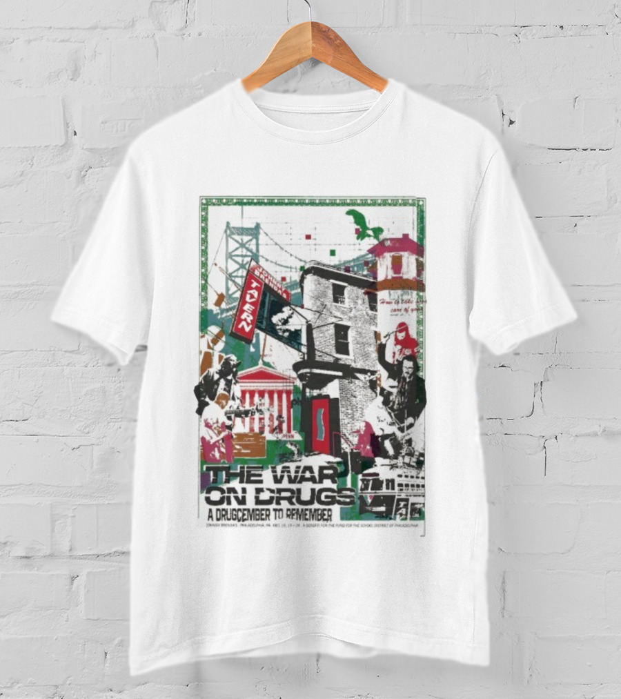 The War On Drugs Philadelphia 2025 A Drugcember To Remember Event December 18-20 Philly Imagery T-Shirt