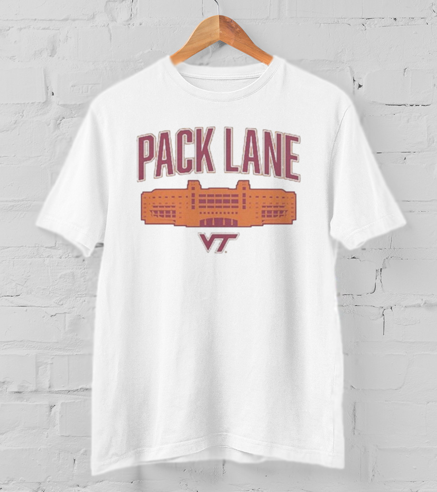 Pack Lane VT Hokies Stadium Fan Gear T-Shirt