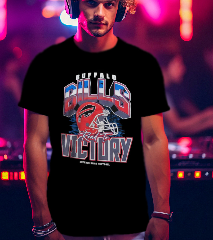 Buffalo Bills Road To Victory Helmet Bills Victory T-Shirt