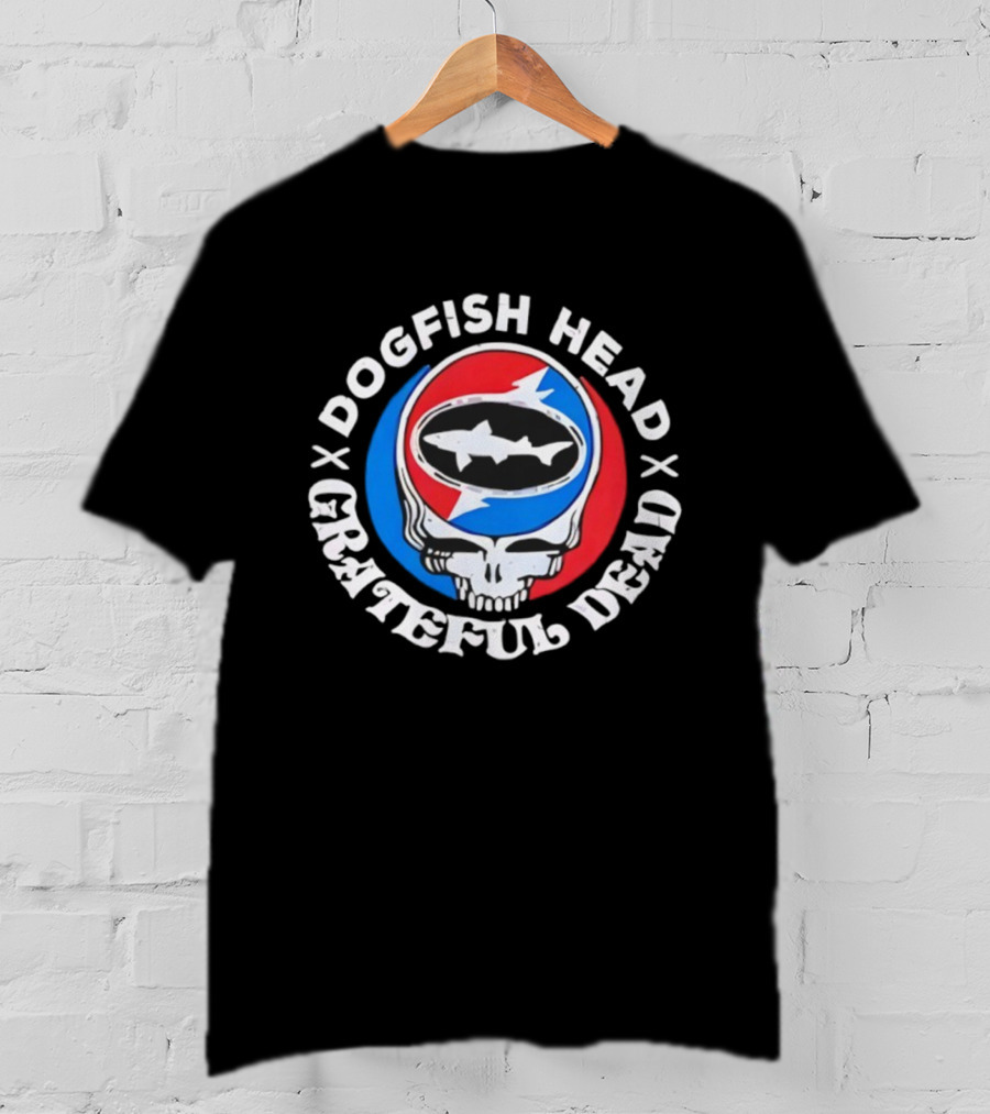 Dogfish Head Grateful Dead Collaboration Steal Your Face Logo T-Shirt