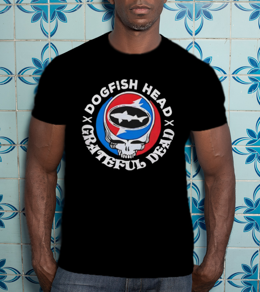 Dogfish Head Grateful Dead Collaboration Steal Your Face Logo T-Shirt