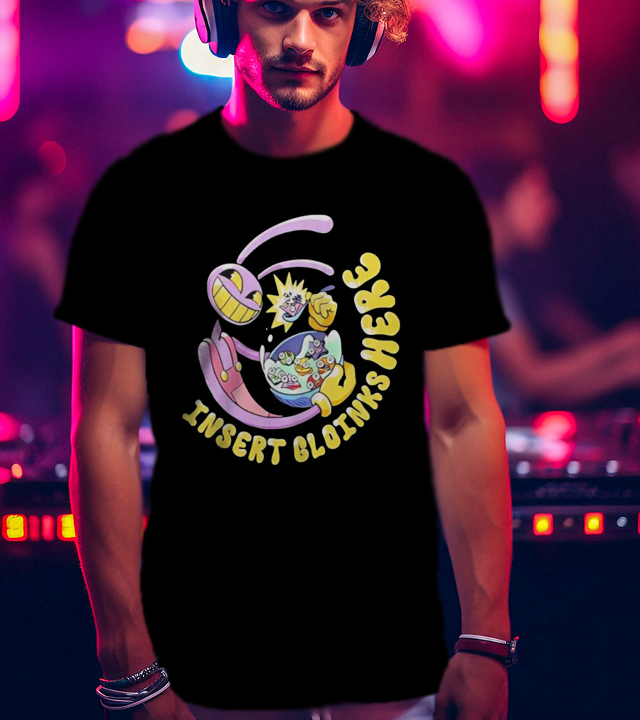 Insert Gloinks Here Cartoon Character Jax Circus Vibrant Colors Fun Design T-Shirt