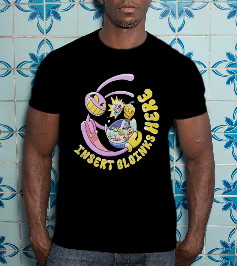 Insert Gloinks Here Cartoon Character Jax Circus Vibrant Colors Fun Design T-Shirt