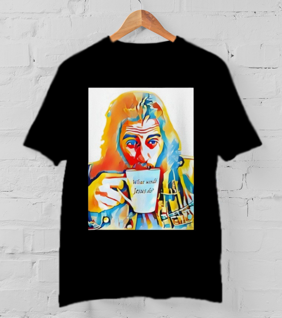 Jonathan Roumie What Would Jesus Do Wwjd Colorfully Illustrated T-Shirt