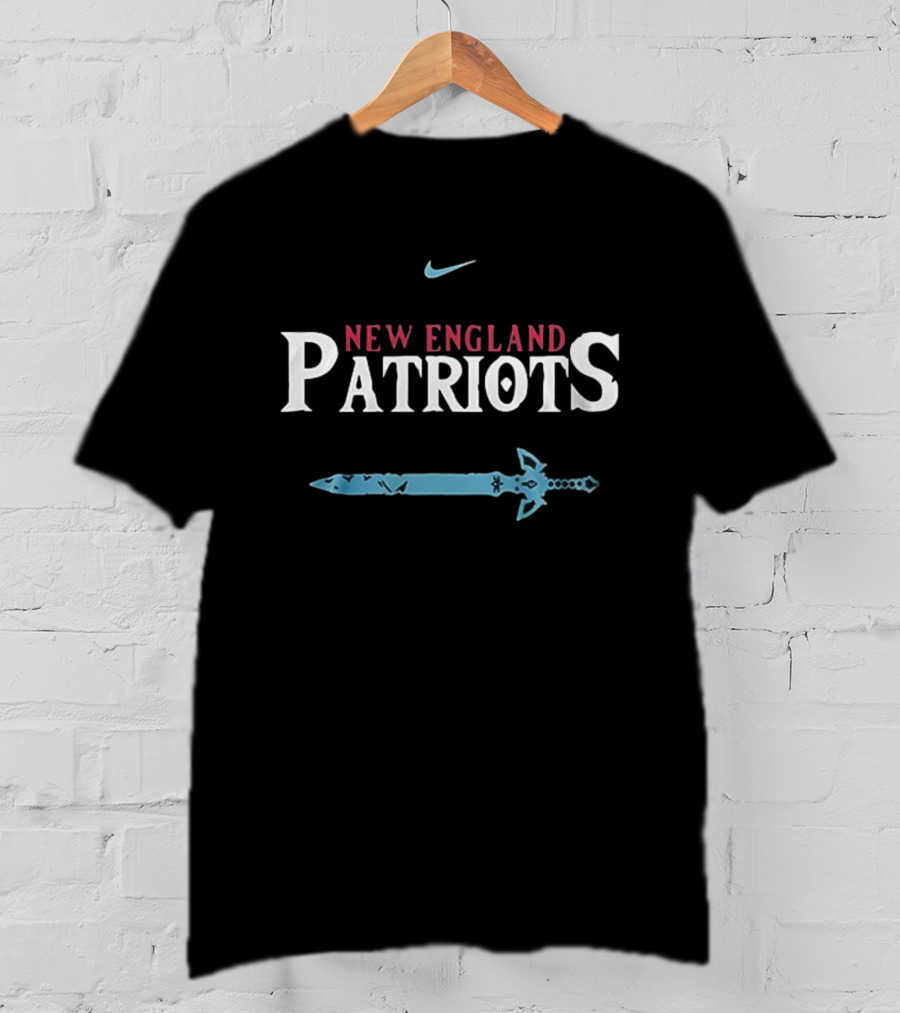 New England Patriots Nike X The Legend Of Zelda Sword Collaboration T-Shirt
