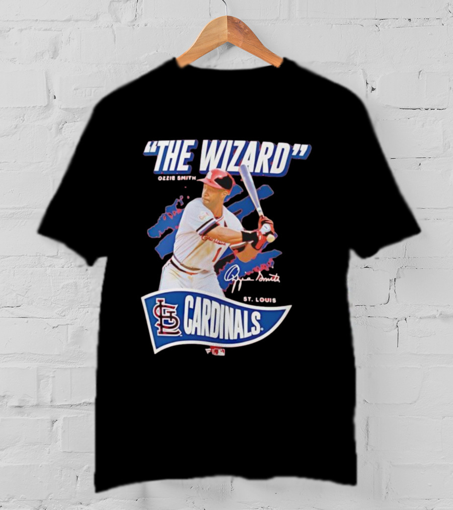 The Wizard Ozzie Smith St. Louis Cardinals Signature T-Shirt
